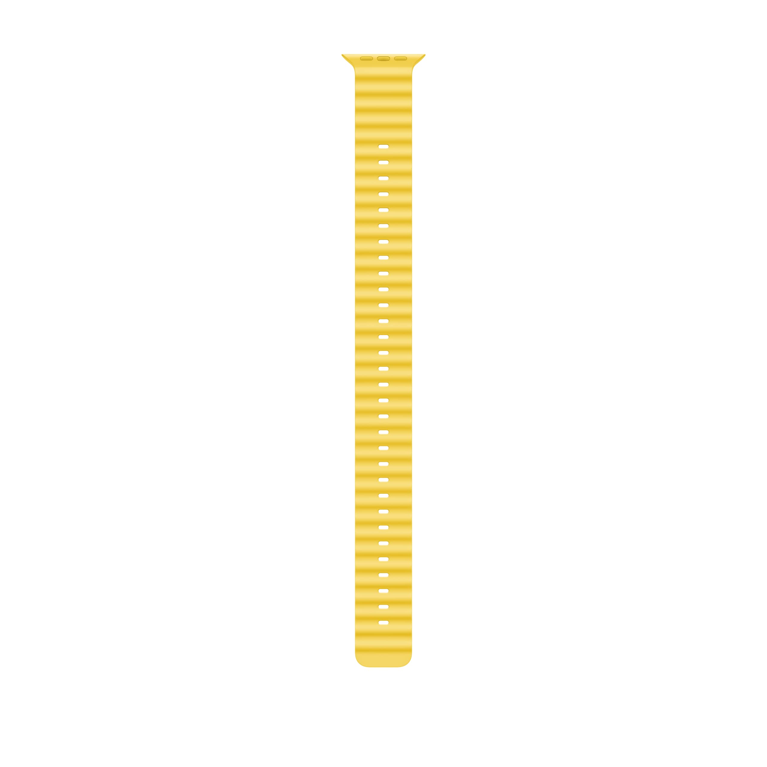 Front. Apple - Apple Watch Band - Ocean Band (49mm) - Yellow - Extension - Yellow.