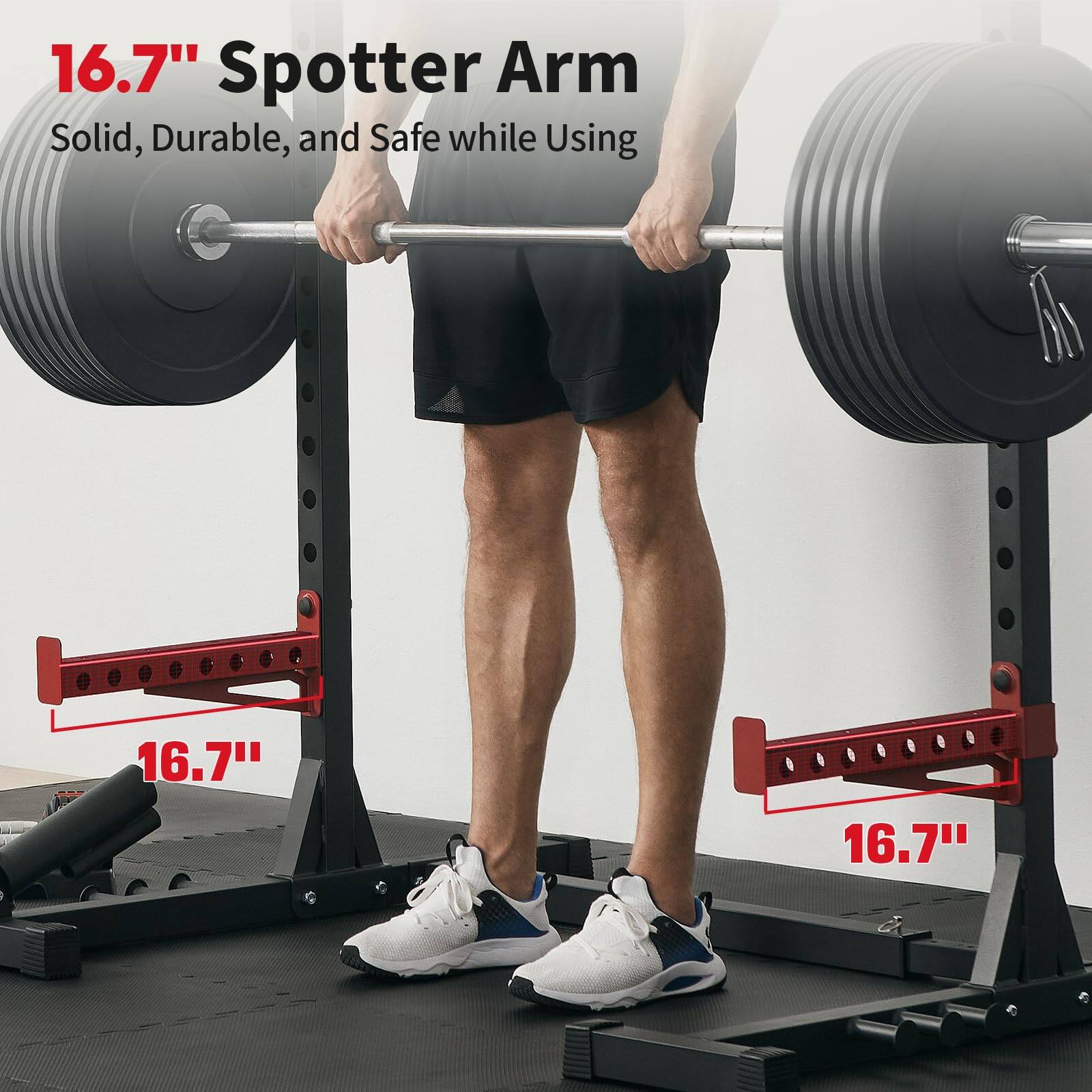 16.7" Spotter Arm  
Solid, Durable, and Safe while Using