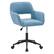Angle. CorLiving - Marlowe Upholstered Task Chair - Light Blue.