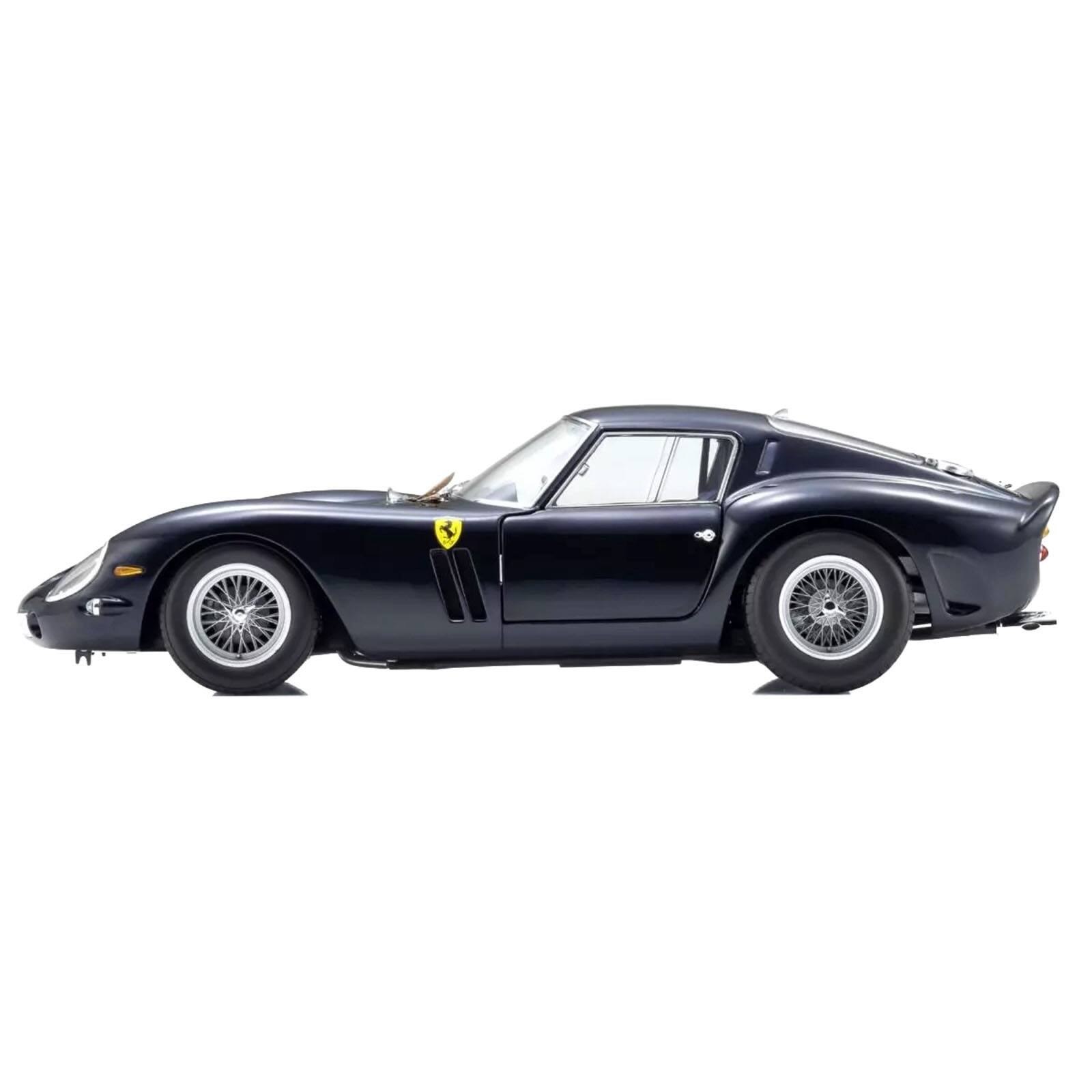 Alt View 3. Kyosho - Ferrari 250 GTO Dark Blue Metallic 1/18 Diecast Model Car by Kyosho.