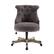 Angle. Linon Home Décor - Leather Massage Task Chair - Charcoal Gray.