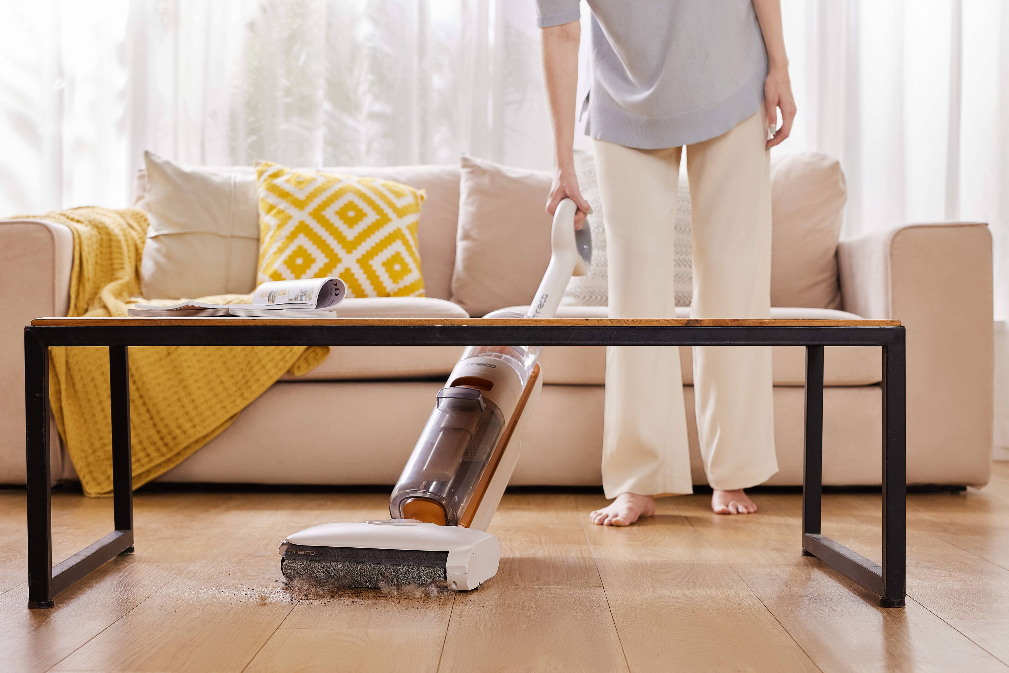 Alt View 8. Tineco - Tineco GO Max Cordless 3-in-1 Wet Dry Floor Washer, Mop & Vacuum in One, Multi Surface Cleaning, Self Cleaning Dock - Black.