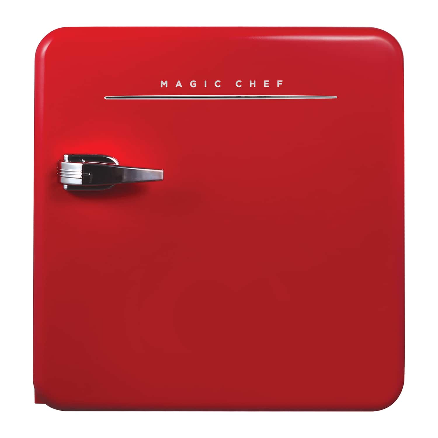 Magic Chef - MCR16CHR 1.6-Cu. Ft. ENERGY-STAR Certified Retro Mini Fridge with Manual Defrost - Red