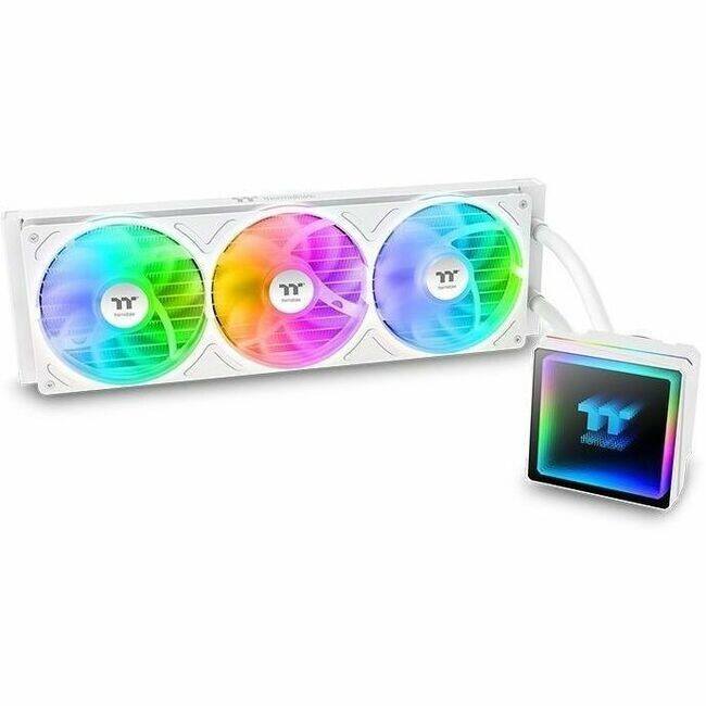 Angle. Thermaltake - Thermaltake TH360 V3 ARGB CPU Cooler, 360mm Radiator, ARGB Fan, Rotatable Pump, Snow CL-W468-PL12SW-A - Snow.
