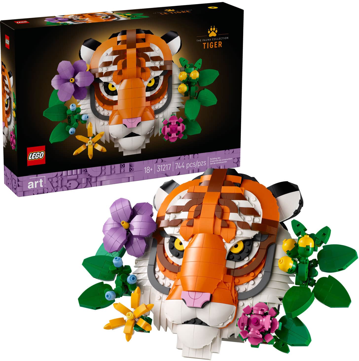 LEGO - Art The Fauna Collection – Tiger DIY Set 31217 - Front_Zoom