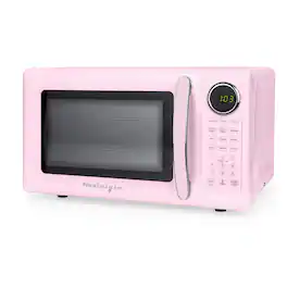 Nostalgia - Retro 0.7 cu. ft. Countertop Microwave - Pink