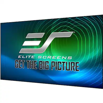 Elite Screens - Aeon CLR 3 123" Ceiling Mount Projector Screen - Black