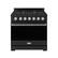 Front. Thor Kitchen - Gordon Ramsay Series by Thor Kitchen 6.0 Cu. Ft Freestanding Gas Range with Stainless Steel Hardware - Black.