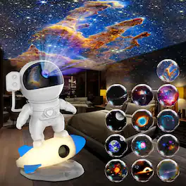 Rossetta - Astronaut Rocket - 12 Space Projection - White