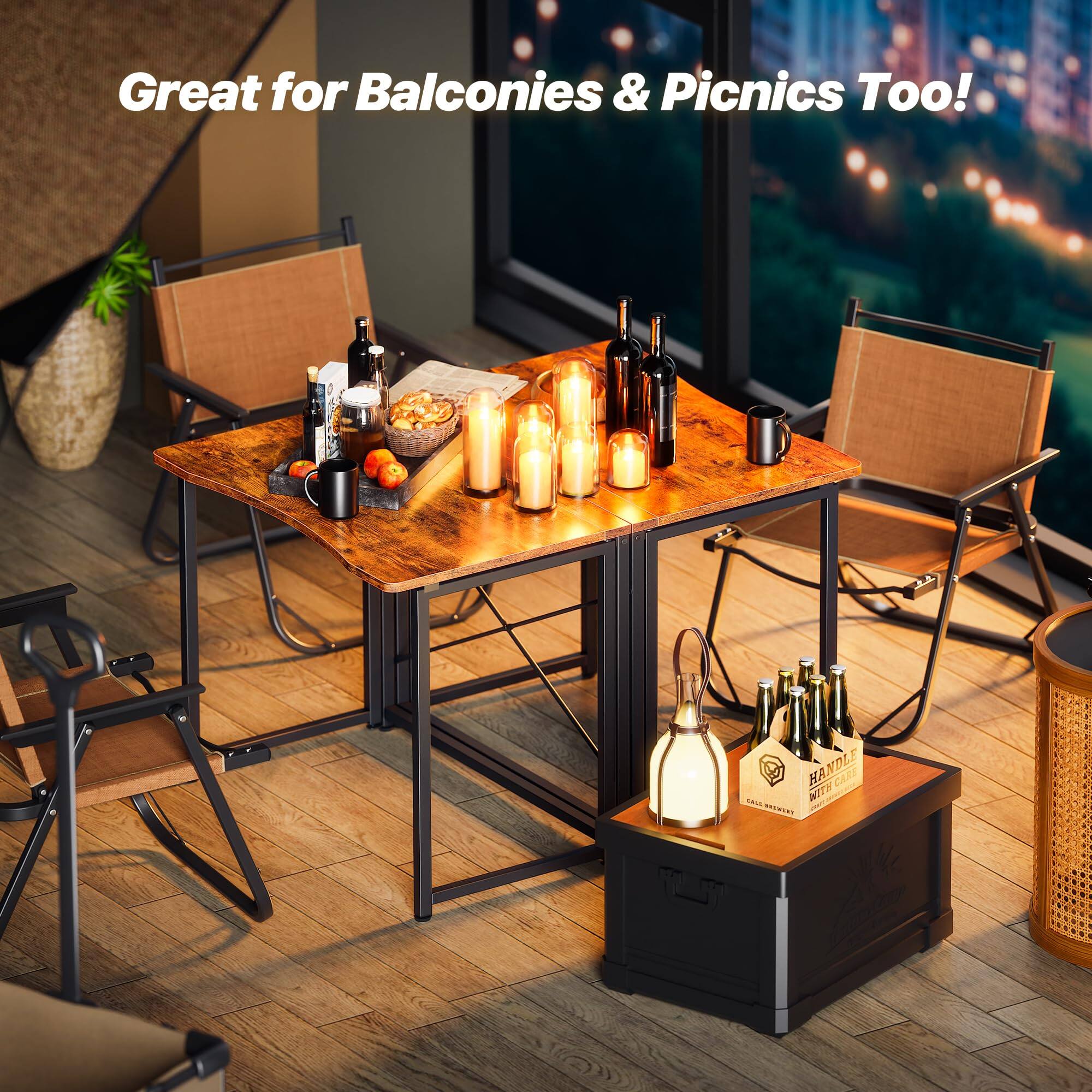 Great for Balconies & Picnics Too!