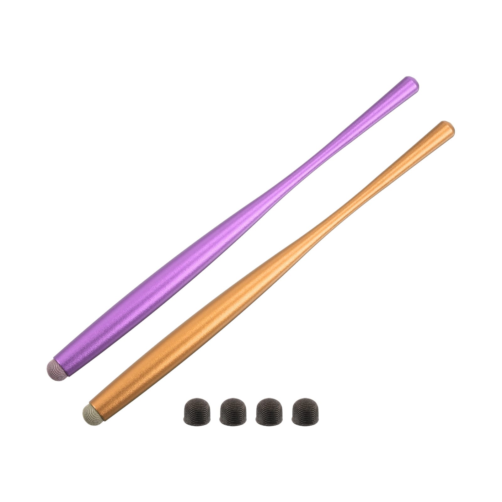 Unique Bargains - 2pcs Stylus Pens Slim Universal Capacitive Stylus Pen for All Capacitive Touch Screen Device with 4 Fiber Fine Tips - Purple Gold price history on PriceWatchPro