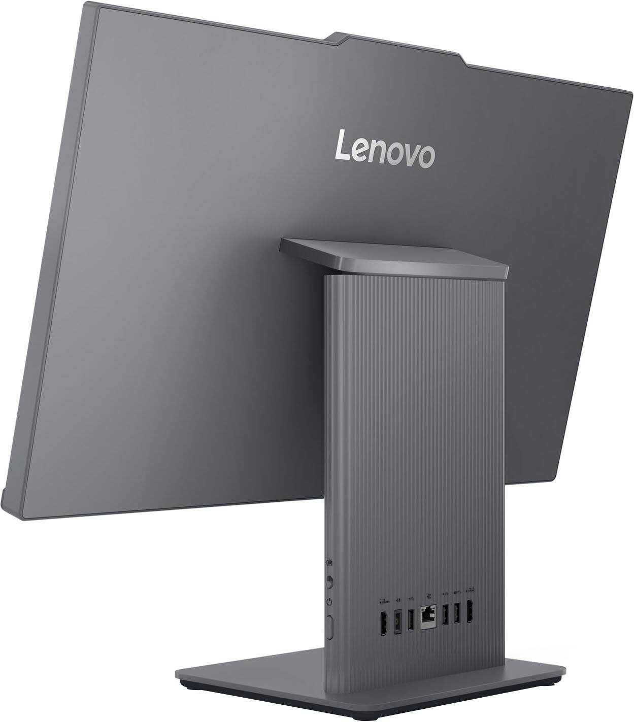 Alt View 3. Lenovo - IdeaCentre AIO 23.8" 2K IPS All-In-One Desktop - Core Ultra 5 Processor 226V 2024 - 16GB Memory - 512GB Storage - Luna Grey.