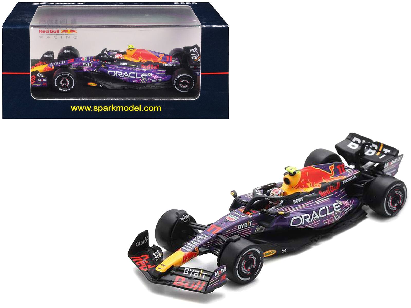 - Red Bull Racing
- Oracle
- Honda
- BYBIT
- M-bi
- Claro
- www.sparkmodel.com