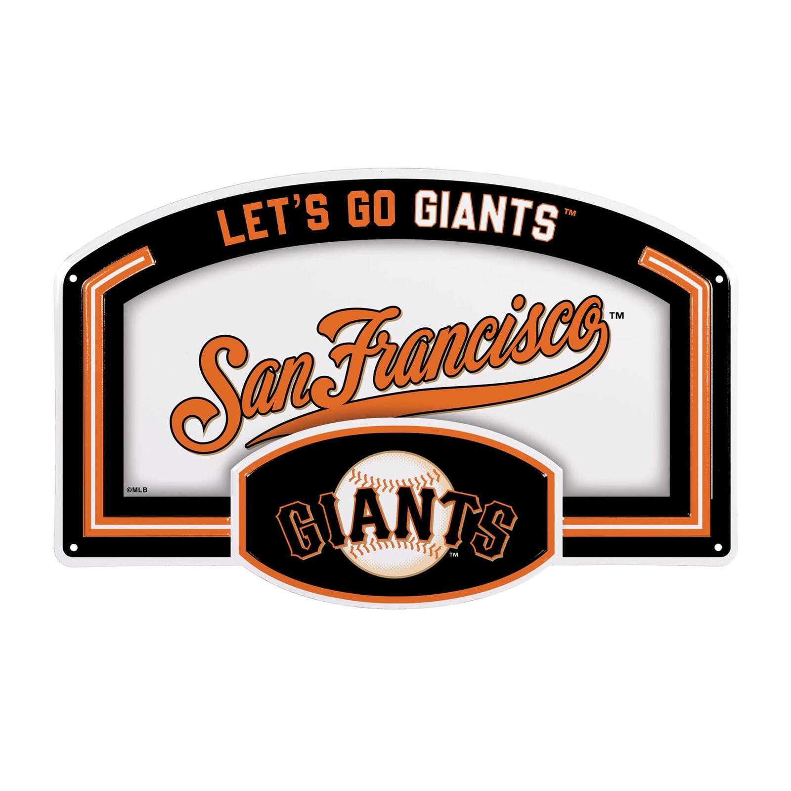 San Francisco Giants 11" x 17" Embossed USA Steel Buckle Wall Sign