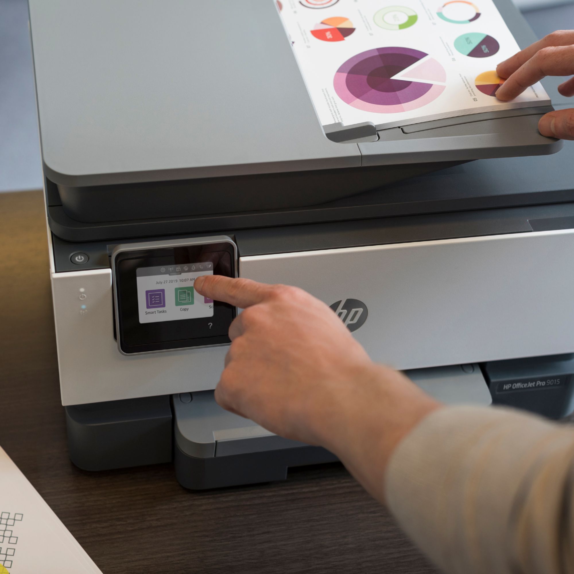Best Buy: HP OfficeJet Pro 9015 Wireless All-In-One Instant Ink Ready  Inkjet Printer Gray 1KR42A#B1H