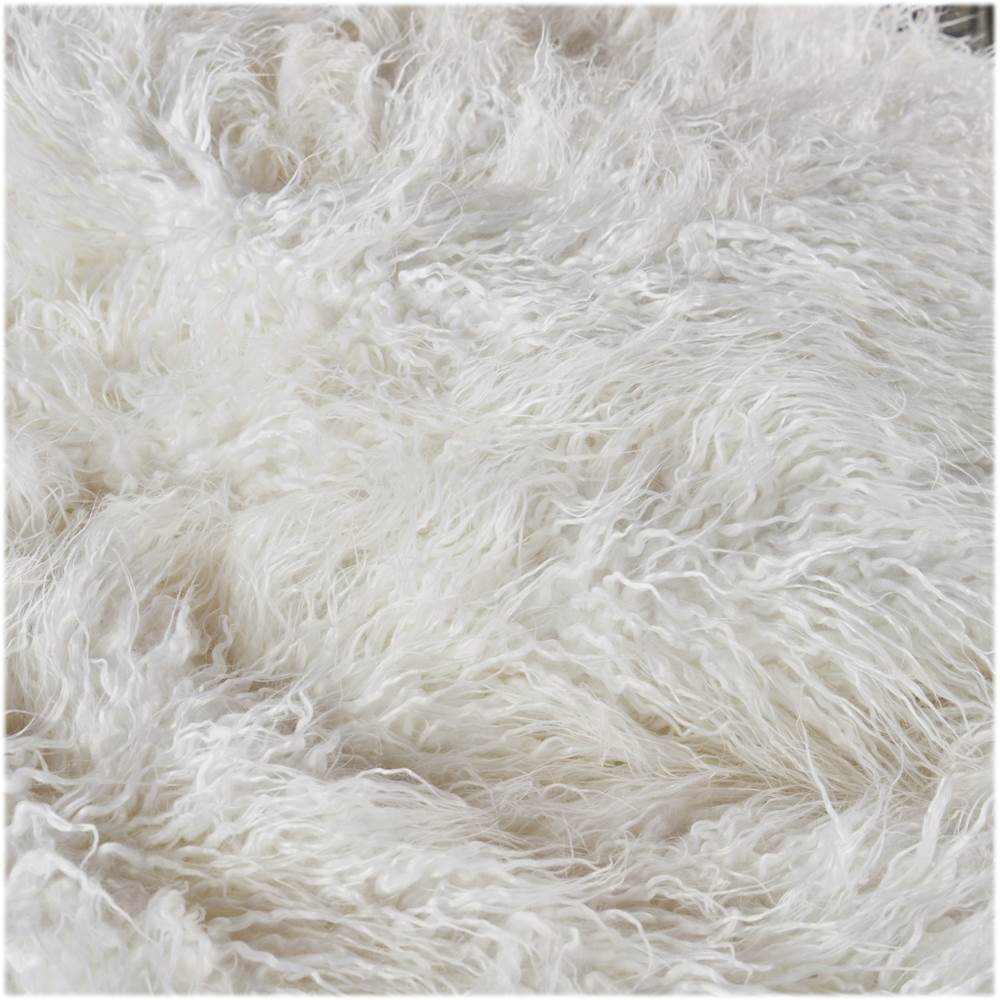 Best Buy: Noble House Cullman Furry Bean Bag White 301707