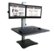 Angle Zoom. Victor - DC350A Dual Monitor Sit/Stand Desk Converter - Black.