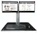 Front. Victor - DC350A Dual Monitor Sit/Stand Desk Converter - Black.