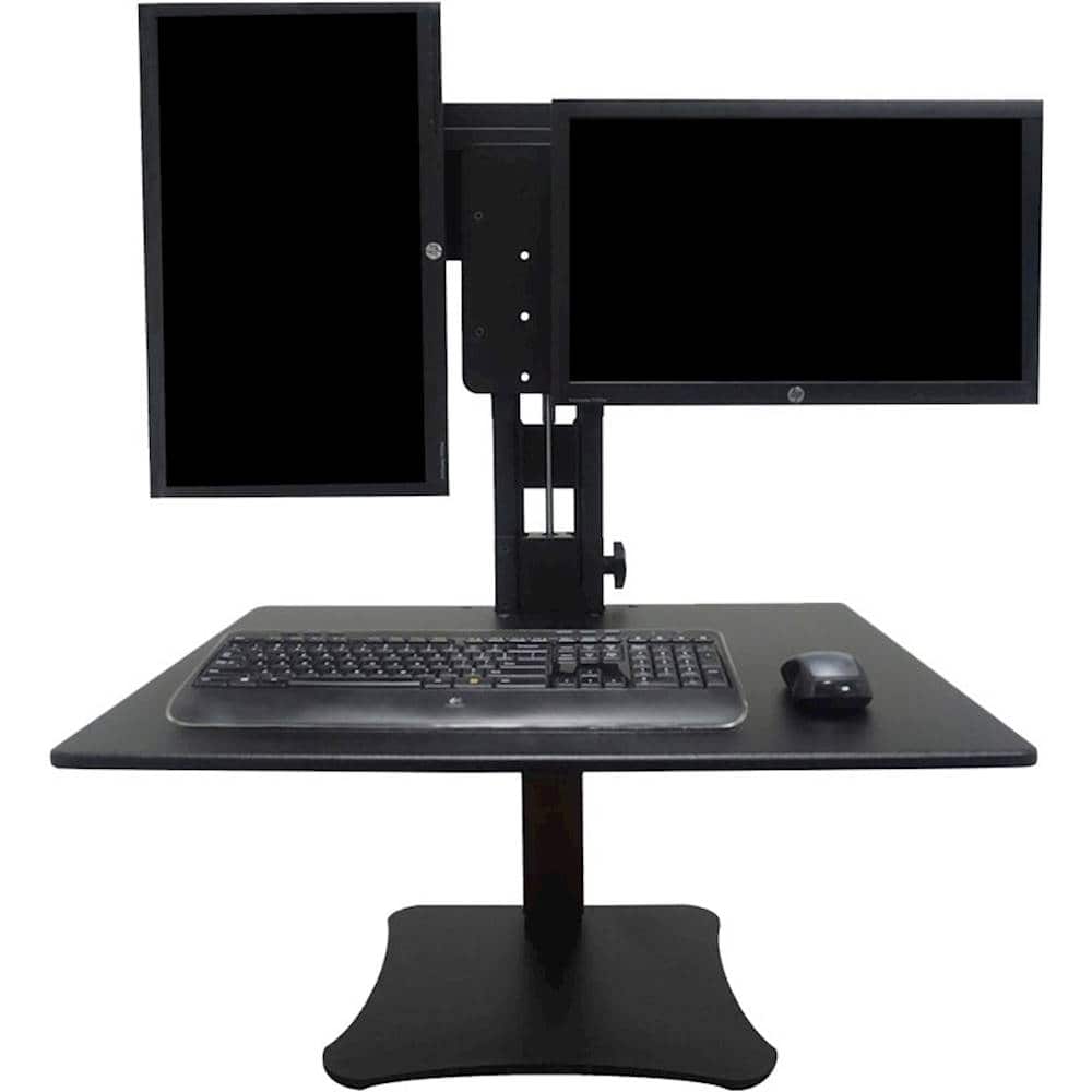 Alt View 13. Victor - DC350A Dual Monitor Sit/Stand Desk Converter - Black.