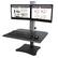Alt View 17. Victor - DC350A Dual Monitor Sit/Stand Desk Converter - Black.