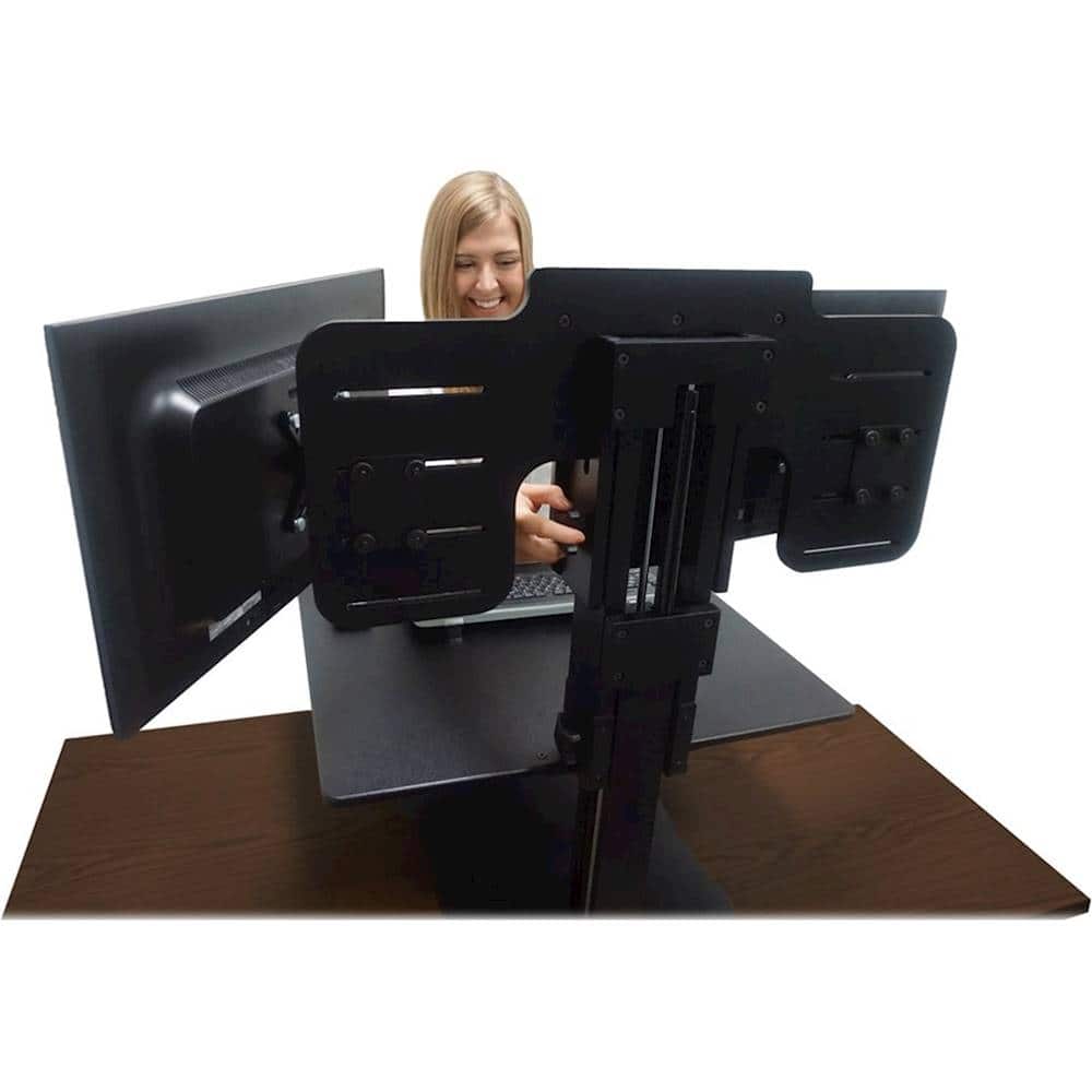 Alt View 19. Victor - DC350A Dual Monitor Sit/Stand Desk Converter - Black.