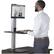 Alt View 11. Victor - Electric Height Adjustable Standing Desk Riser Workstation - Black, Aluminum.
