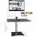 Alt View 16. Victor - Electric Height Adjustable Standing Desk Riser Workstation - Black, Aluminum.