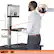 Alt View 18. Victor - Electric Height Adjustable Standing Desk Riser Workstation - Black, Aluminum.