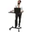 Alt View 13. Victor - High Rise Rectangle Polyvinyl Chloride (PVC) Table Desk - Black.