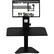 Front. Victor - High Rise Sit-Stand Desk Converter - Black.