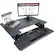 Alt View 12. Victor - Adjustable Standing Desk Convertor with Keyboard Tray - Charcoal Gray And Black.