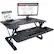 Alt View 13. Victor - Adjustable Standing Desk Convertor with Keyboard Tray - Charcoal Gray And Black.