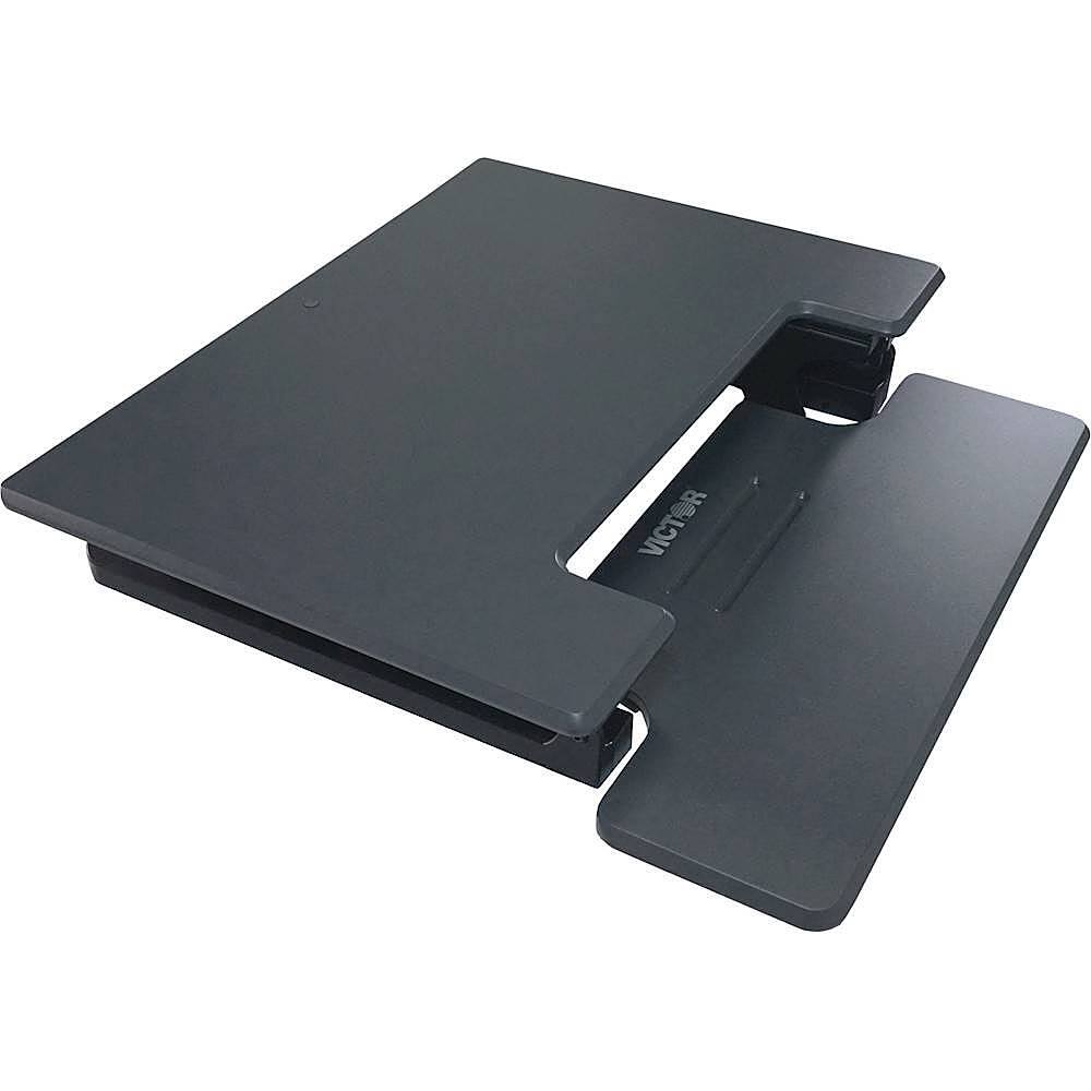 Alt View 15. Victor - Adjustable Standing Desk Convertor with Keyboard Tray - Charcoal Gray And Black.