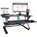 Alt View 21. Victor - Adjustable Standing Desk Convertor with Keyboard Tray - Charcoal Gray And Black.