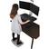 Alt View 12. Victor - Electric Dual Monitor Height Adjustable Standing Desk Riser Workstation - Black, Aluminum.