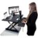 Alt View Zoom 11. Victor - High Rise Height Adjustable Standing Desk Convertor with Keyboard Tray - Charcoal Gray And Black.