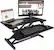 Alt View 12. Victor - Height Adjustable Compact Standing Desk Riser with Keyboard Tray - Gray, Black.