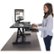 Alt View Zoom 15. Victor - High Rise Height-Adjustable Compact Standing Desk with Keyboard Tray - Black.