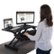 Alt View Zoom 16. Victor - High Rise Height-Adjustable Compact Standing Desk with Keyboard Tray - Black.