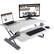Alt View 11. Victor - Adjustable Standing Desk with Keyboard Tray - White And Light Gray.