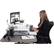 Alt View 16. Victor - Adjustable Standing Desk with Keyboard Tray - White And Light Gray.