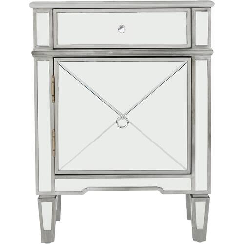 Noble House - Princeton Mirrored Cabinet - Silver