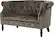Left. Noble House - Victoria New Velvet Loveseat - Gray.
