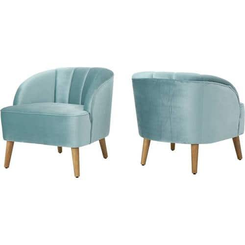 Noble House - Noxen Club Chair (Set of 2) - Seafoam Blue