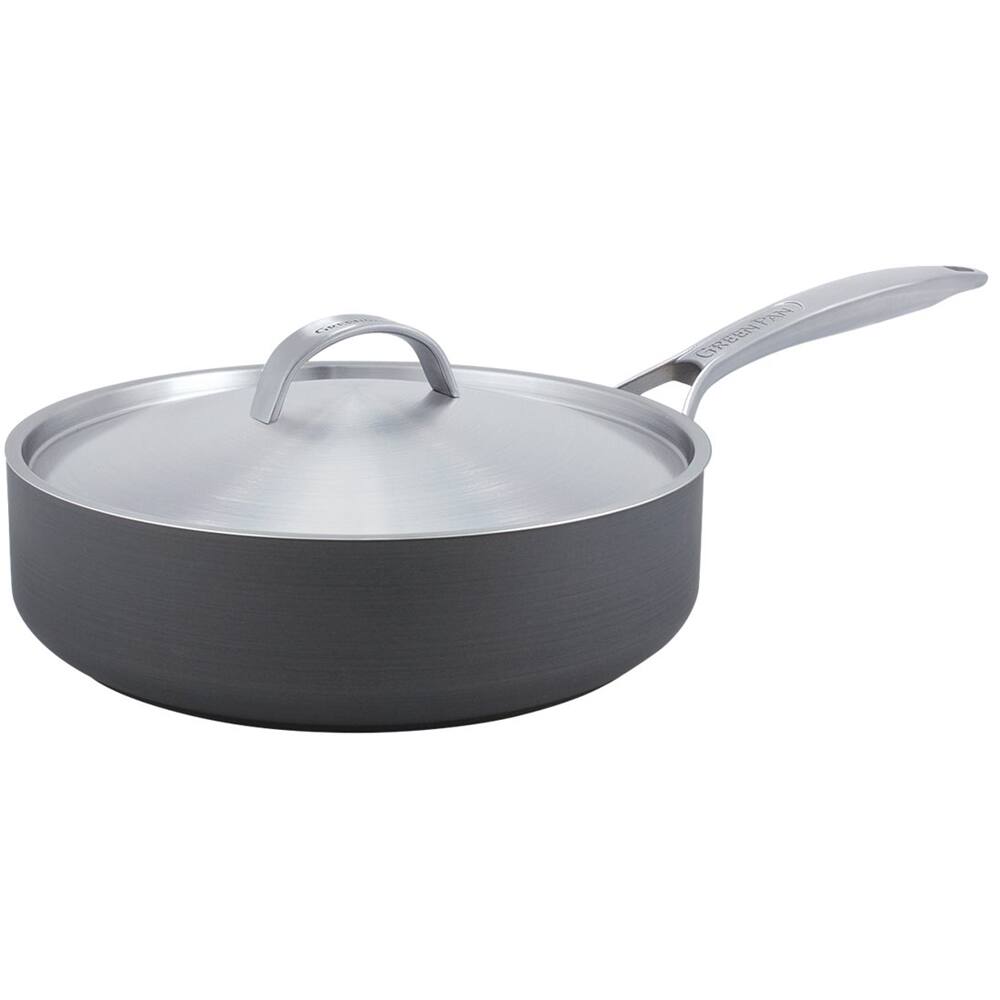 Angle View: GreenPan - Paris Pro 11" Skillet - Gray
