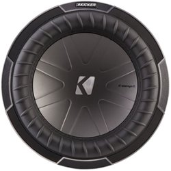 KICKER - CompQ 10" Dual-Voice-Coil 4-Ohm Subwoofer - Black - Front_Zoom