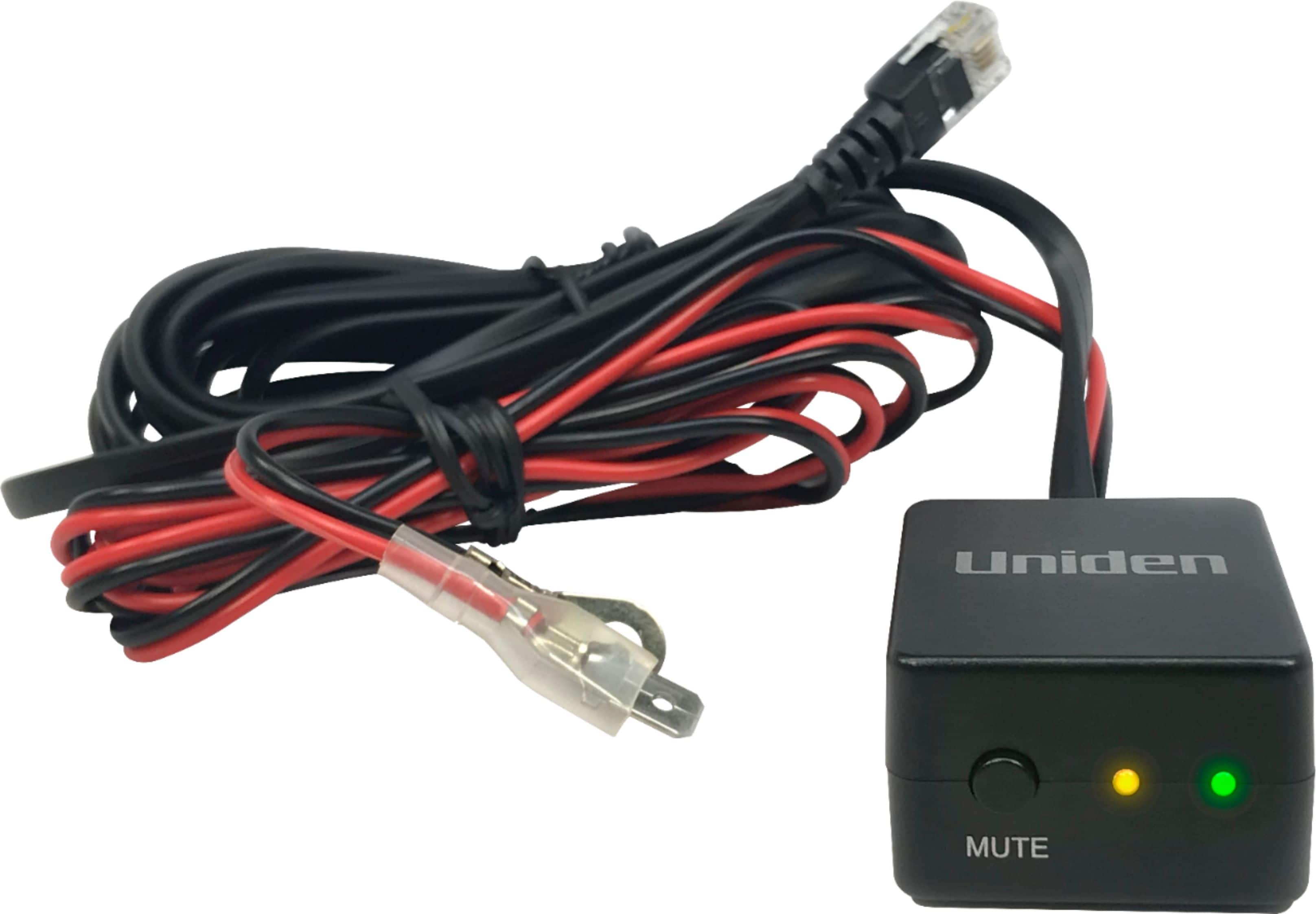 Uniden - Hardwire kit with mute button - Black - Front_Zoom