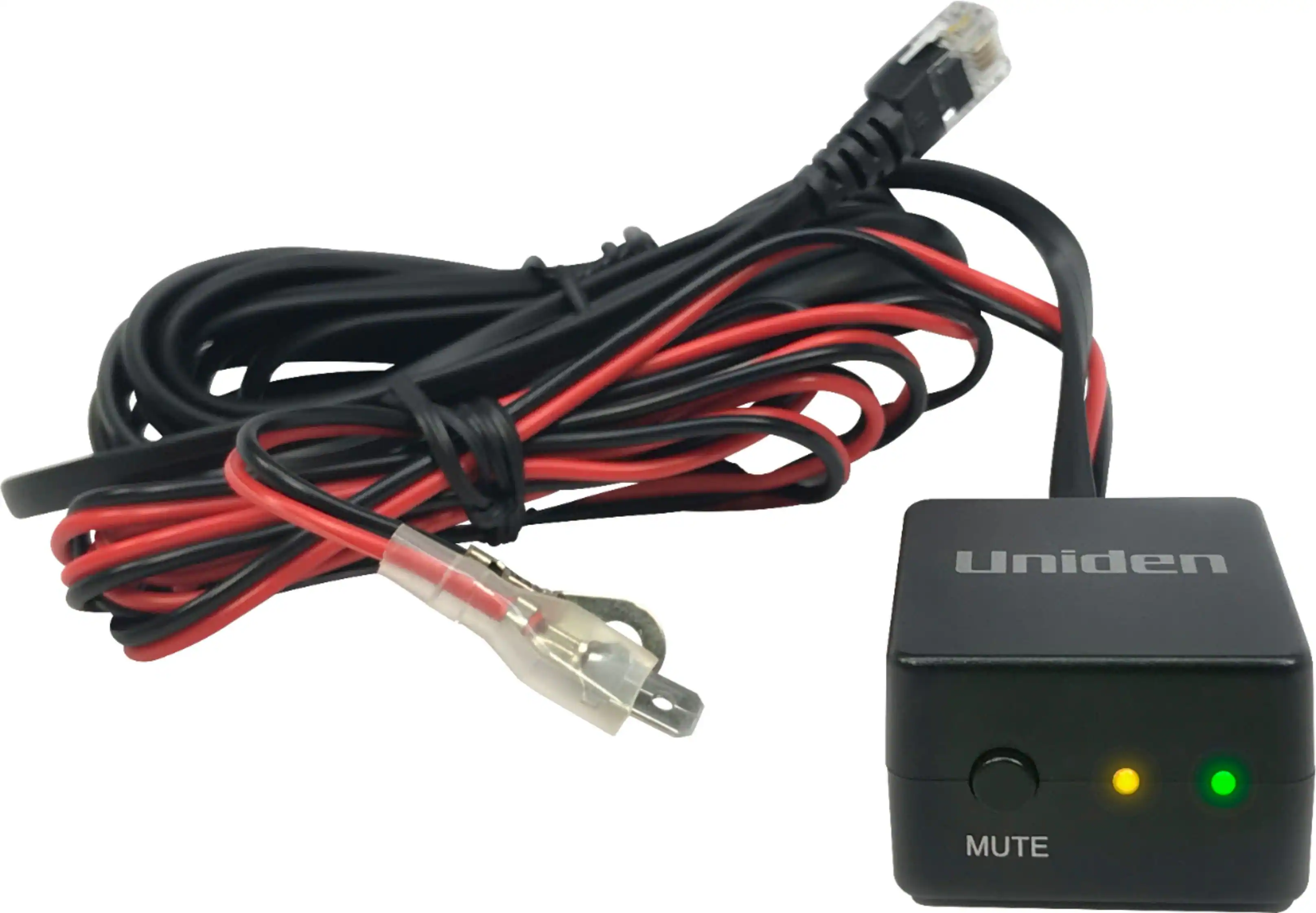 Front. Uniden - Hardwire kit with mute button - Black.