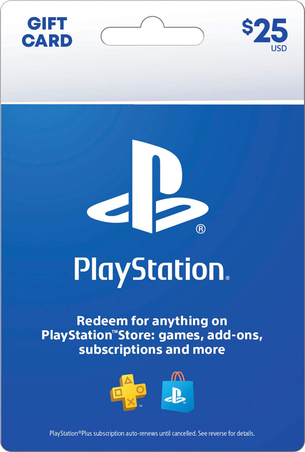 Sony - $25 PlayStation Store Gift Card - Front_Zoom