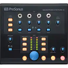 Front. PreSonus - Monitor Station V2 Desktop Studio Control Center.